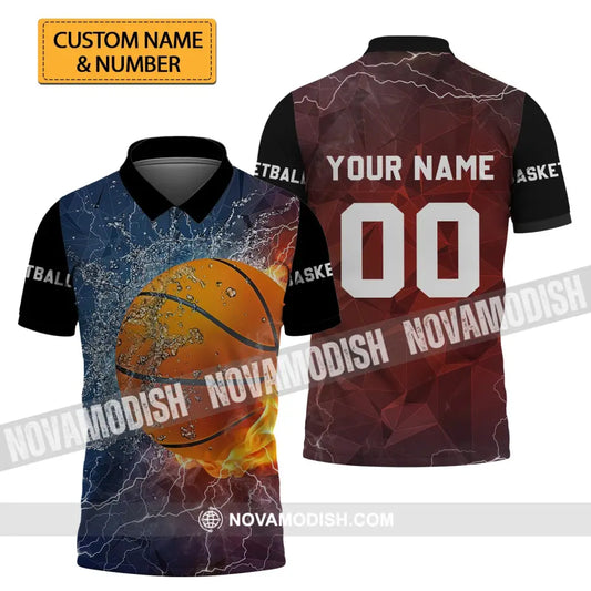 Unisex Shirt - Custom Name And Number T-Shirt Personalized Basketball Sportwear T-Shirt