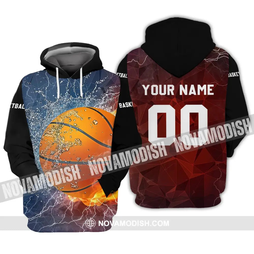 Unisex Shirt - Custom Name And Number T-Shirt Personalized Basketball Sportwear Hoodie / S T-Shirt