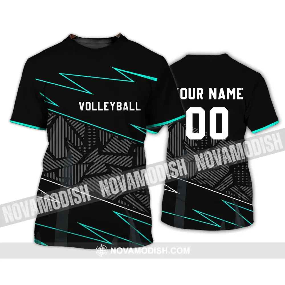 Unisex Shirt - Custom Name and Number T-Shirt - Personalized Volleyball Shirt - Volleyball Clothing T-Shirt / S T-shirt