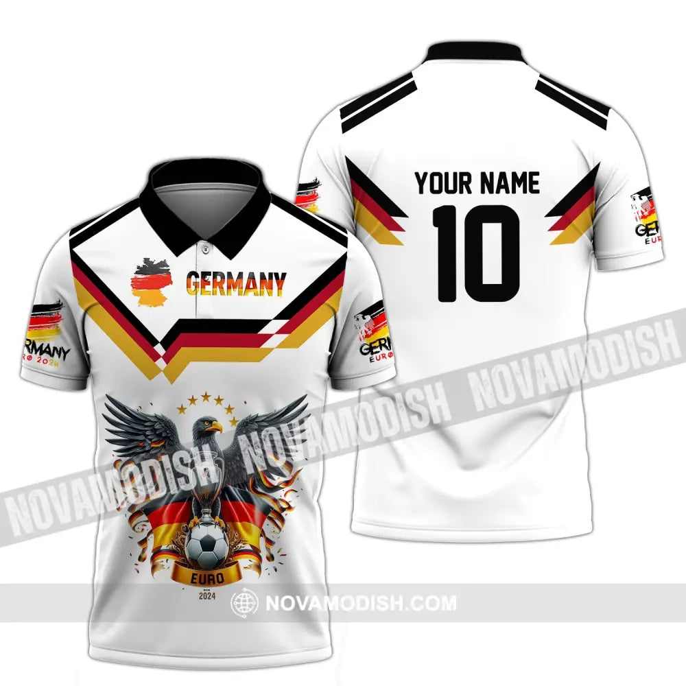 Unisex Shirt - Custom Name And Number Team Germany Euro 2024 Polo / S T-Shirt