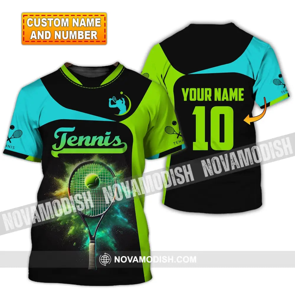 Unisex Shirt Custom Name And Number Tennis Polo Long Sleeve Club Uniform Lover Gift T-Shirt