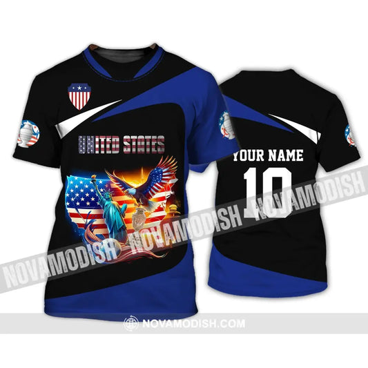 Unisex Shirt - Custom Name And Number United States National Team T-Shirt / S T-Shirt