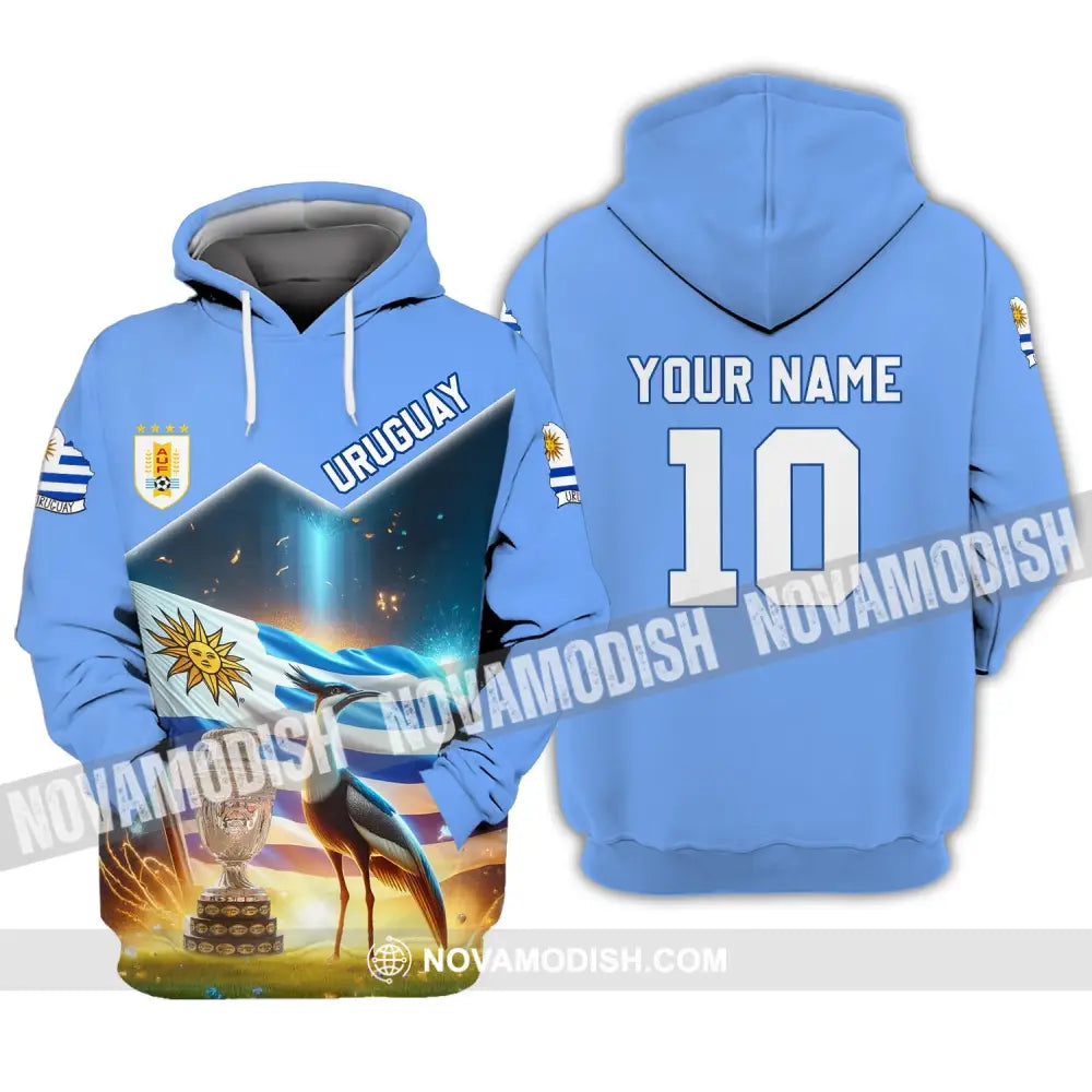 Unisex Shirt - Custom Name And Number Uruguay National Team Lover Hoodie / S T-Shirt