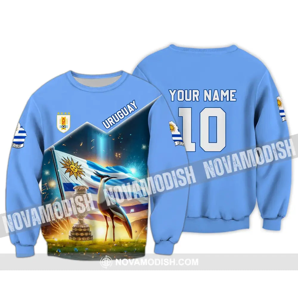 Unisex Shirt - Custom Name And Number Uruguay National Team Lover Long Sleeve / S T-Shirt