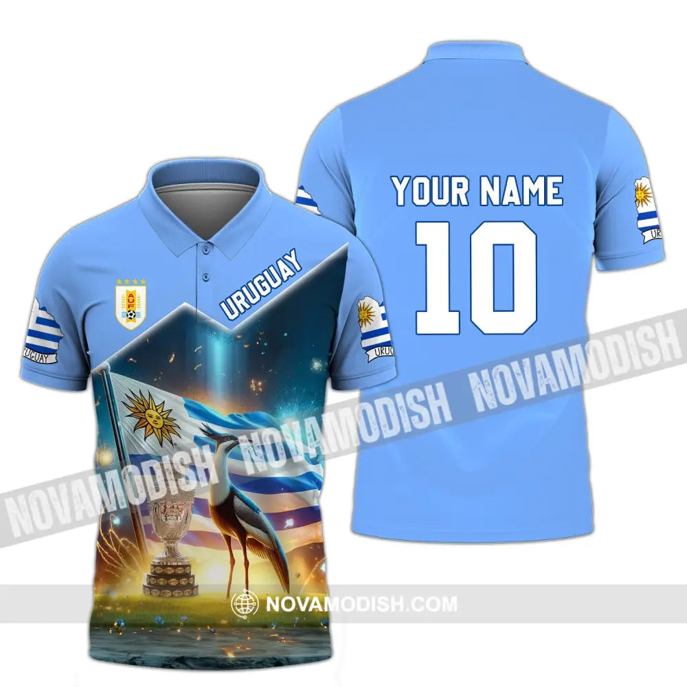 Unisex Shirt - Custom Name And Number Uruguay National Team Lover Polo / S T-Shirt