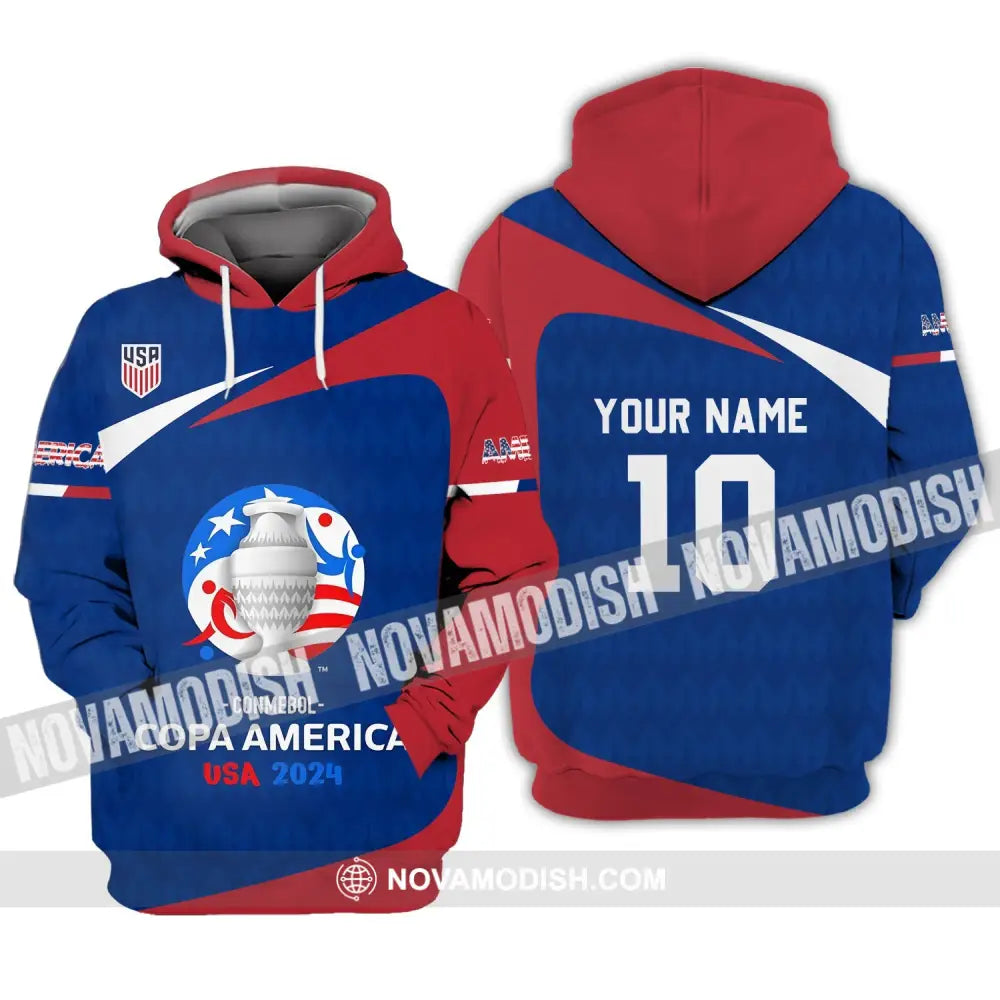 Unisex Shirt - Custom Name And Number Usa National Team Lover Hoodie / S T-Shirt