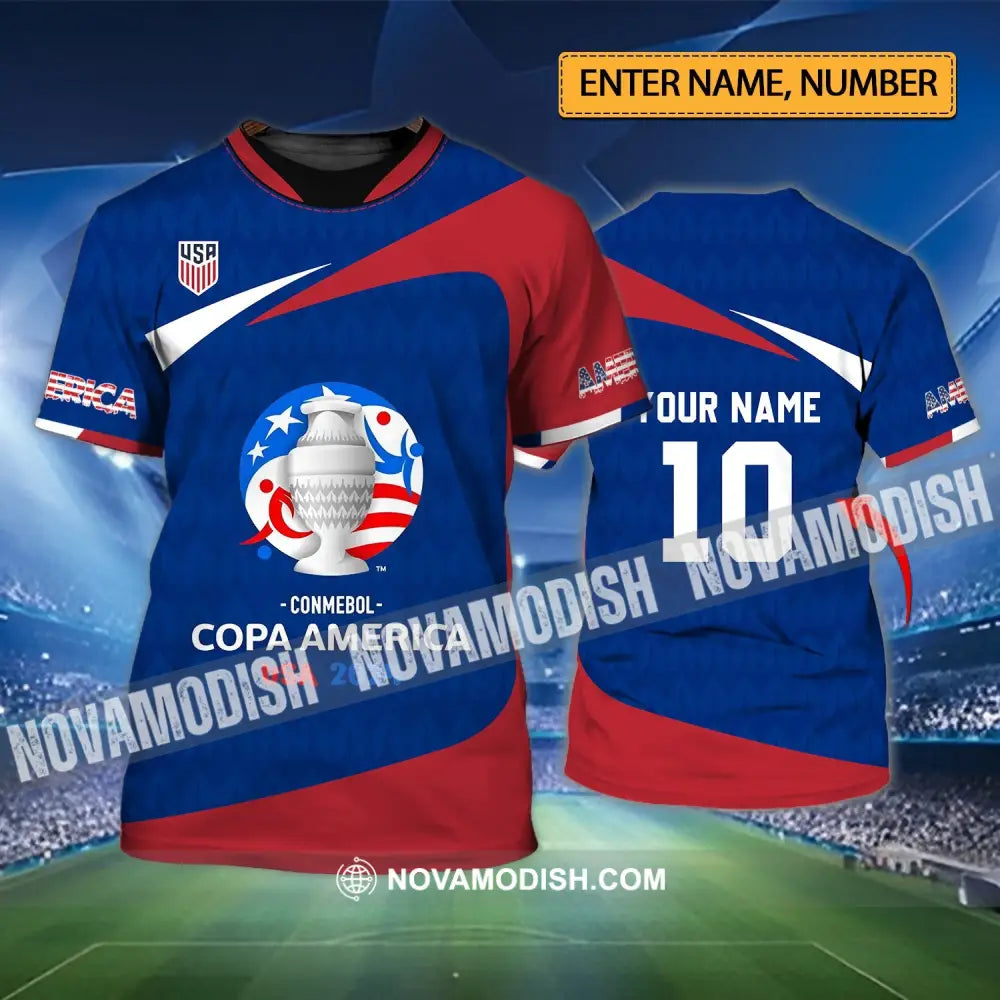 Unisex Shirt - Custom Name And Number Usa National Team Lover T-Shirt