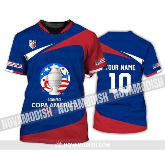 Unisex Shirt - Custom Name And Number Usa National Team Lover T-Shirt / S T-Shirt