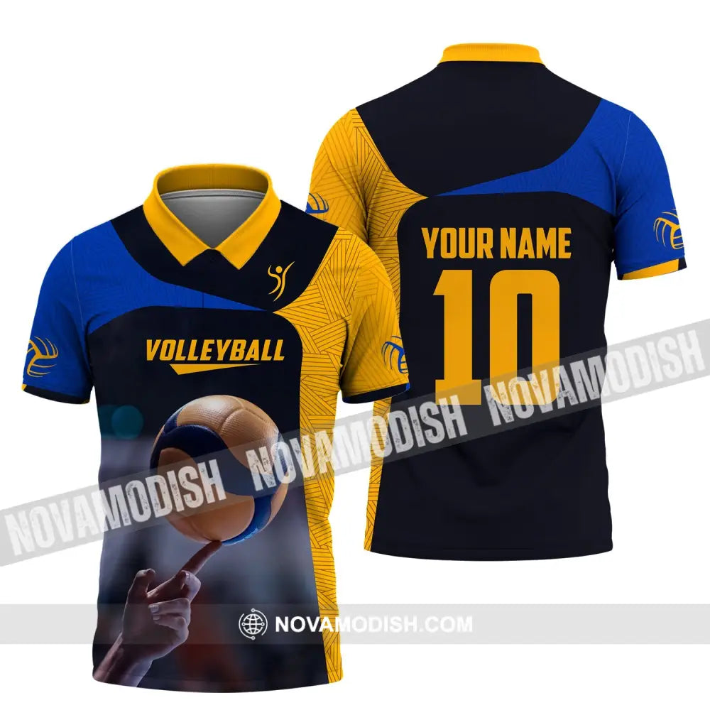 Unisex Shirt Custom Name And Number Volleyball T-Shirt For Club Gift Lovers Polo / S T-Shirt