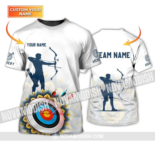 Unisex Shirt - Custom Name And Team Name Shirt - Archery Lover Shirt T-shirt