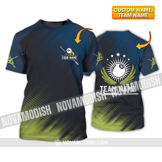 Unisex Shirt - Custom Name And Team Name Shirt - Billiard Angel T-shirt