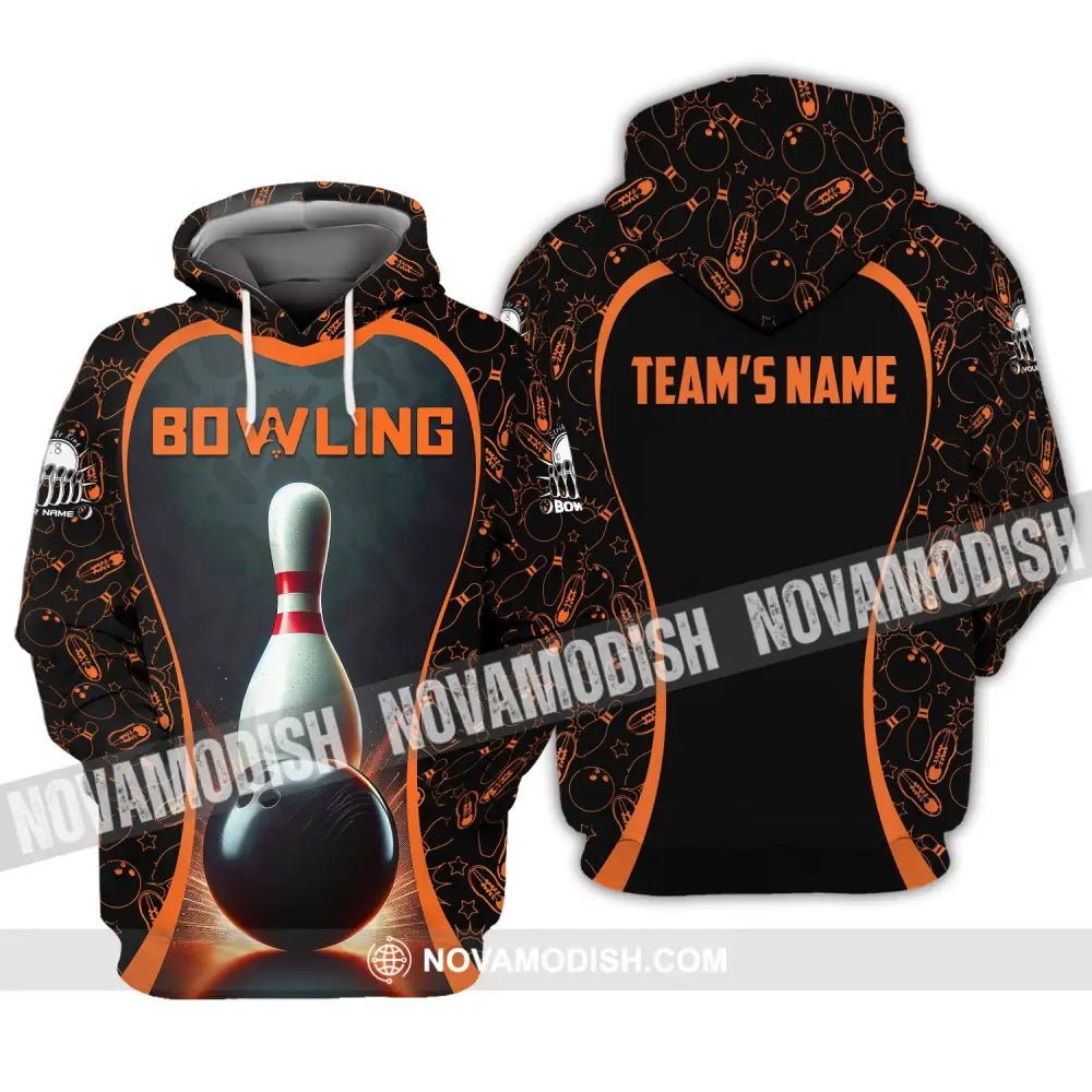 Unisex Shirt Custom Name And Team Bowling Club Polo Hoodie / S T-Shirt