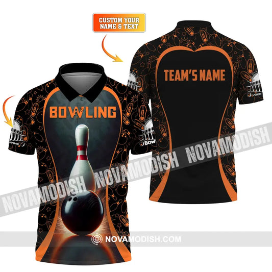 Unisex Shirt Custom Name And Team Bowling Club Polo T-Shirt