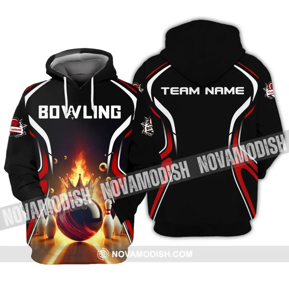 Unisex Shirt Custom Name And Team Bowling For Clubs Hoodie / S T-Shirt