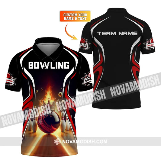 Unisex Shirt Custom Name And Team Bowling For Clubs T-Shirt