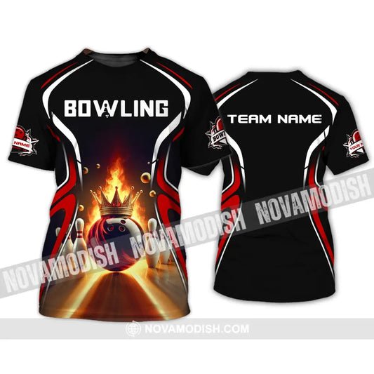 Unisex Shirt Custom Name And Team Bowling For Clubs T-Shirt / S