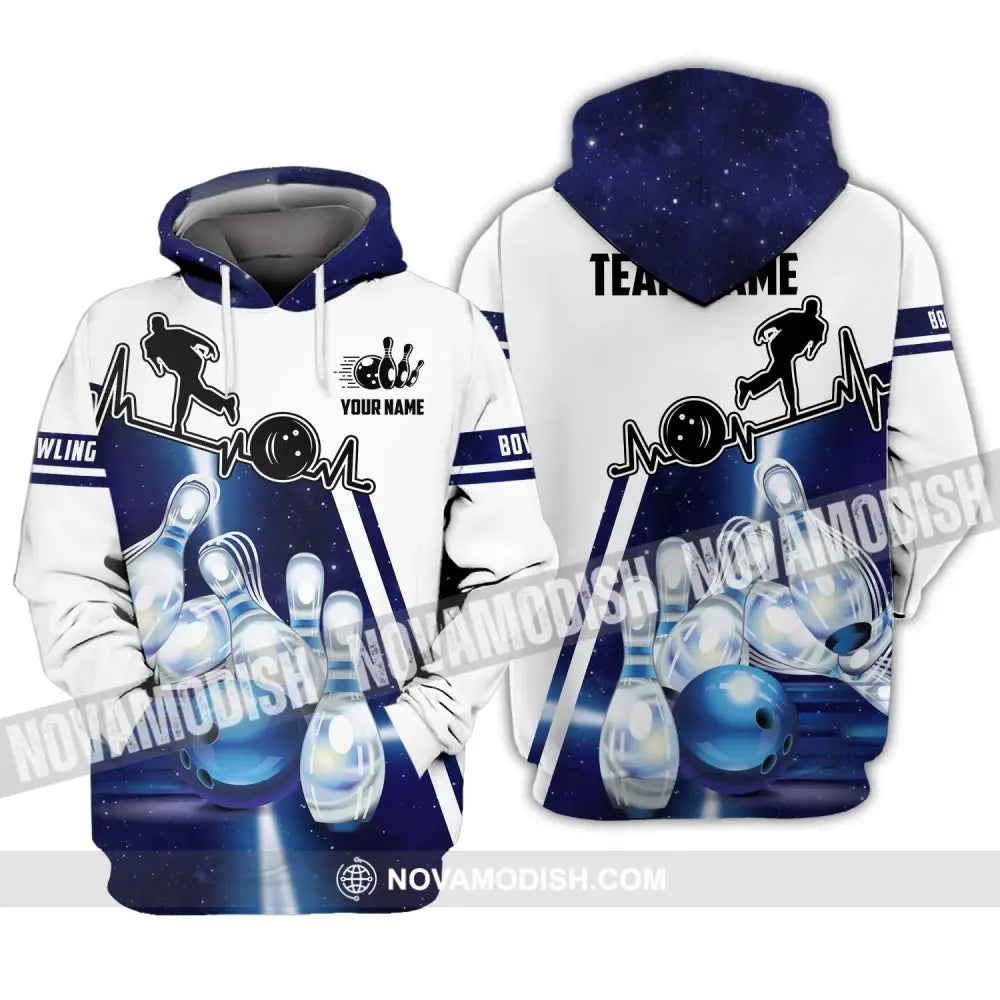 Unisex Shirt - Custom Name And Team Name Shirt - Bowling Hoodie - Bowling Lover Gift - Bowling Shirt Hoodie / S T-shirt