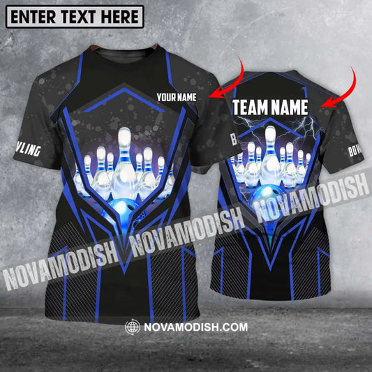 Unisex Shirt - Custom Name And Team Name Shirt - Bowling Hoodie - Bowling Lover Gift - Bowling Shirt T-shirt