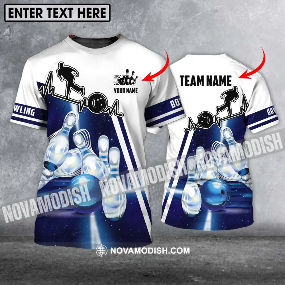 Unisex Shirt - Custom Name And Team Name Shirt - Bowling Hoodie - Bowling Lover Gift - Bowling Shirt T-shirt