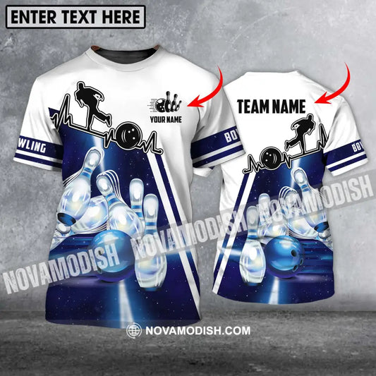 Unisex Shirt - Custom Name And Team Name Shirt - Bowling Hoodie - Bowling Lover Gift - Bowling Shirt T-shirt
