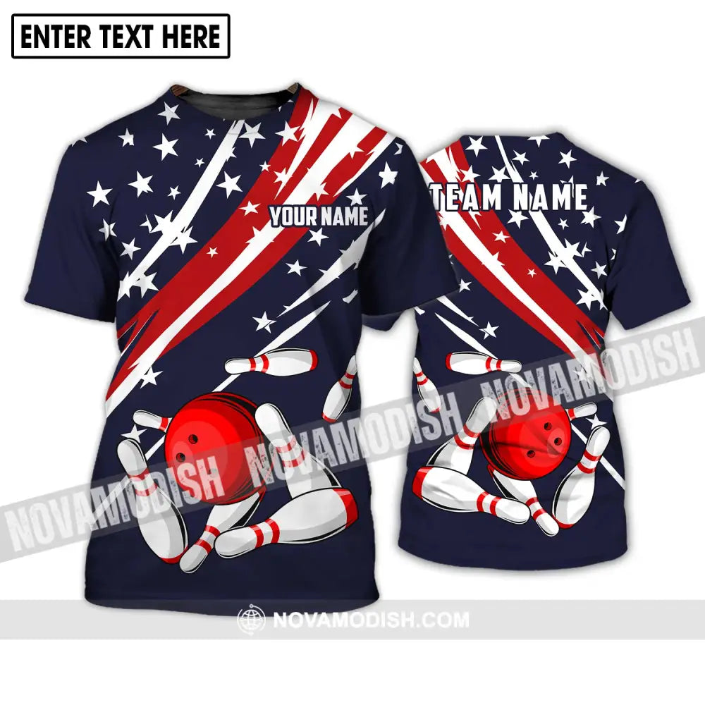 Unisex Shirt - Custom Name And Team Name Shirt - Bowling Hoodie - Bowling Lover Gift - Bowling Shirt T-Shirt / S T-shirt