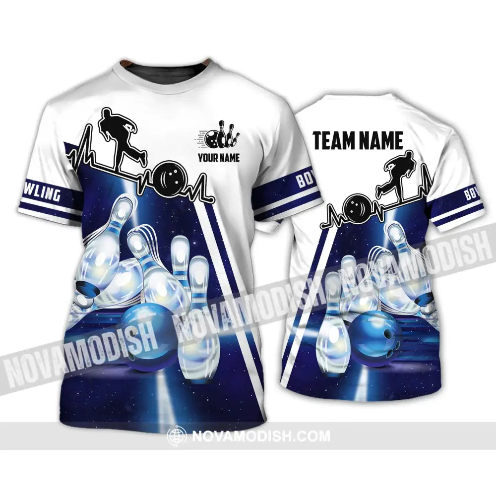 Unisex Shirt - Custom Name And Team Name Shirt - Bowling Hoodie - Bowling Lover Gift - Bowling Shirt T-Shirt / S T-shirt
