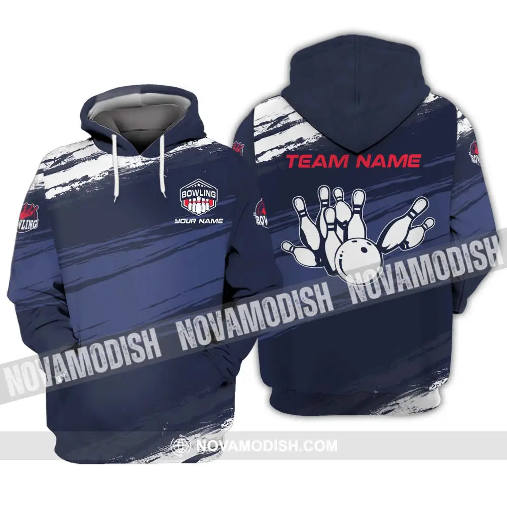 Unisex Shirt - Custom Name And Team Name Shirt - Bowling Hoodie Polo Shirt - Bowling Lover Gift - Bowling Player Shirt