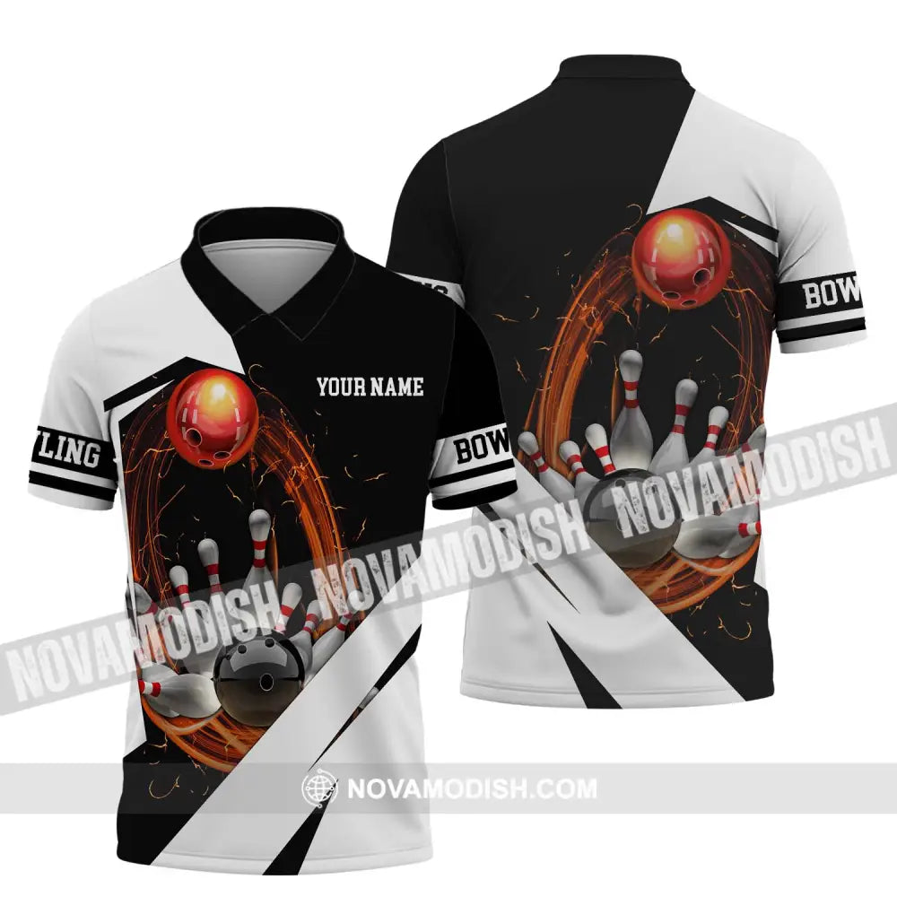 Unisex Shirt - Custom Name And Team Name Shirt - Bowling Hoodie Polo Shirt - Bowling Lover Gift - Bowling Player Shirt