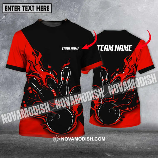 Unisex Shirt - Custom Name And Team Name Shirt - Bowling Hoodie Polo Shirt - Bowling Lover Gift - Bowling Player Shirt