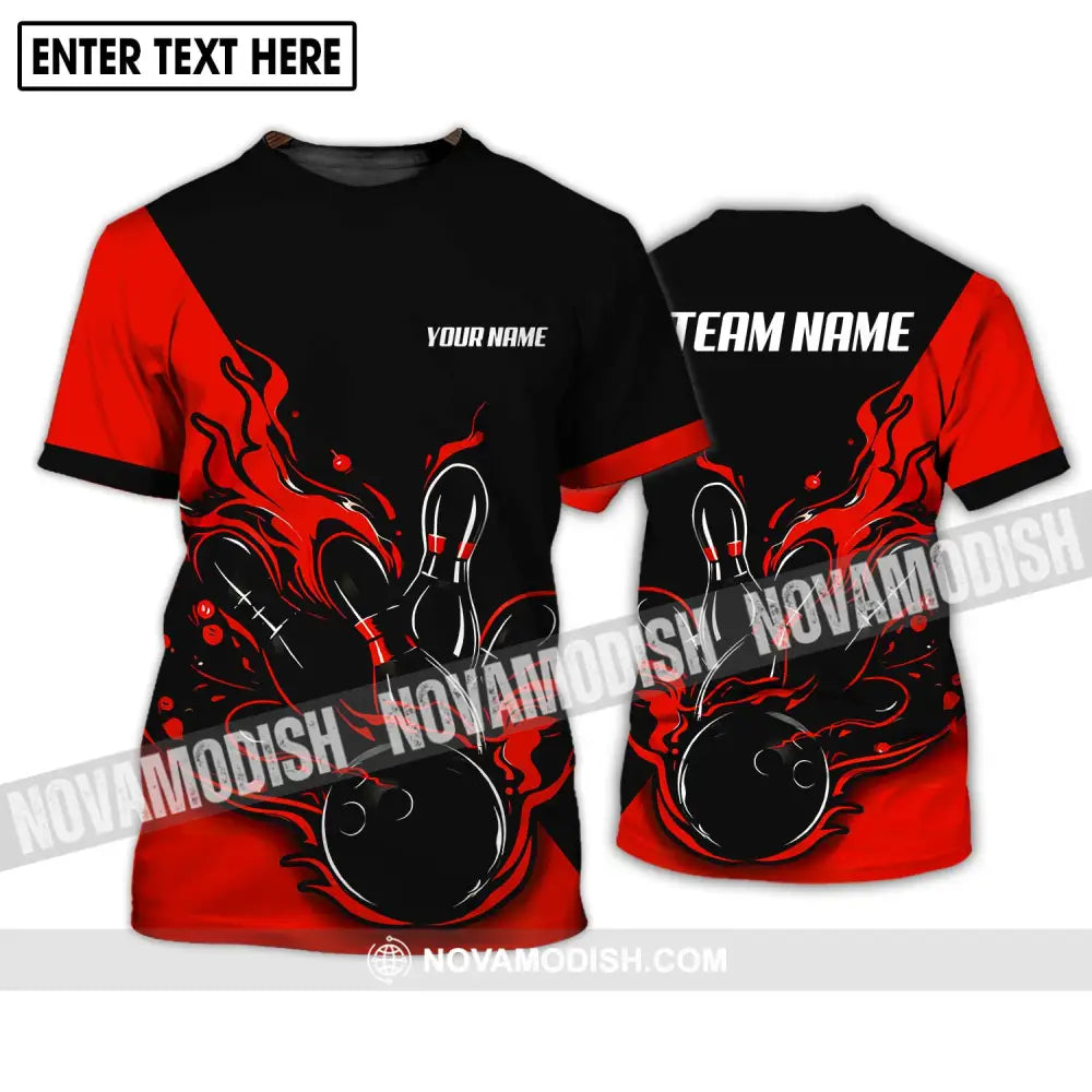 Unisex Shirt - Custom Name And Team Name Shirt - Bowling Hoodie Polo Shirt - Bowling Lover Gift - Bowling Player Shirt