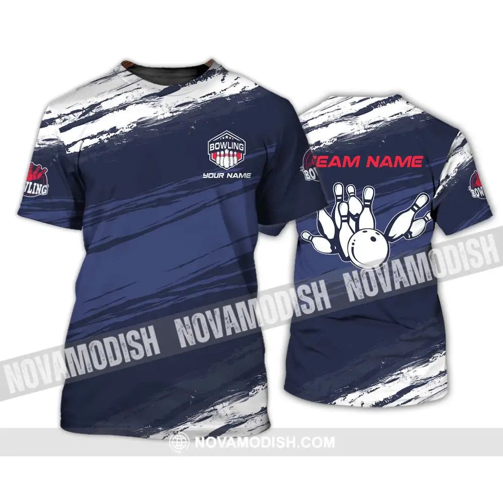 Unisex Shirt - Custom Name And Team Name Shirt - Bowling Hoodie Polo Shirt - Bowling Lover Gift - Bowling Player Shirt