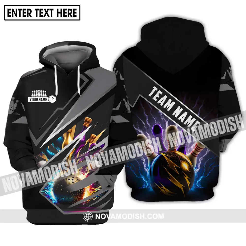 Unisex Shirt - Custom Name And Team Name Shirt - Bowling Team Shirt - Bowling Lover Gift - Bowling Gift Hoodie / S