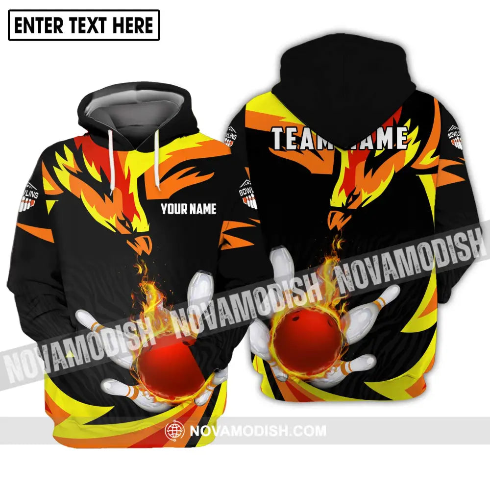Unisex Shirt - Custom Name And Team Name Shirt - Bowling Team Shirt - Bowling Lover Gift - Bowling Gift Hoodie / S