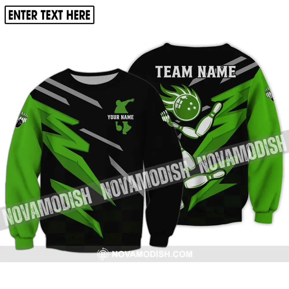Unisex Shirt - Custom Name And Team Name Shirt - Bowling Team Shirt - Bowling Lover Gift - Bowling Gift Long Sleeve / S