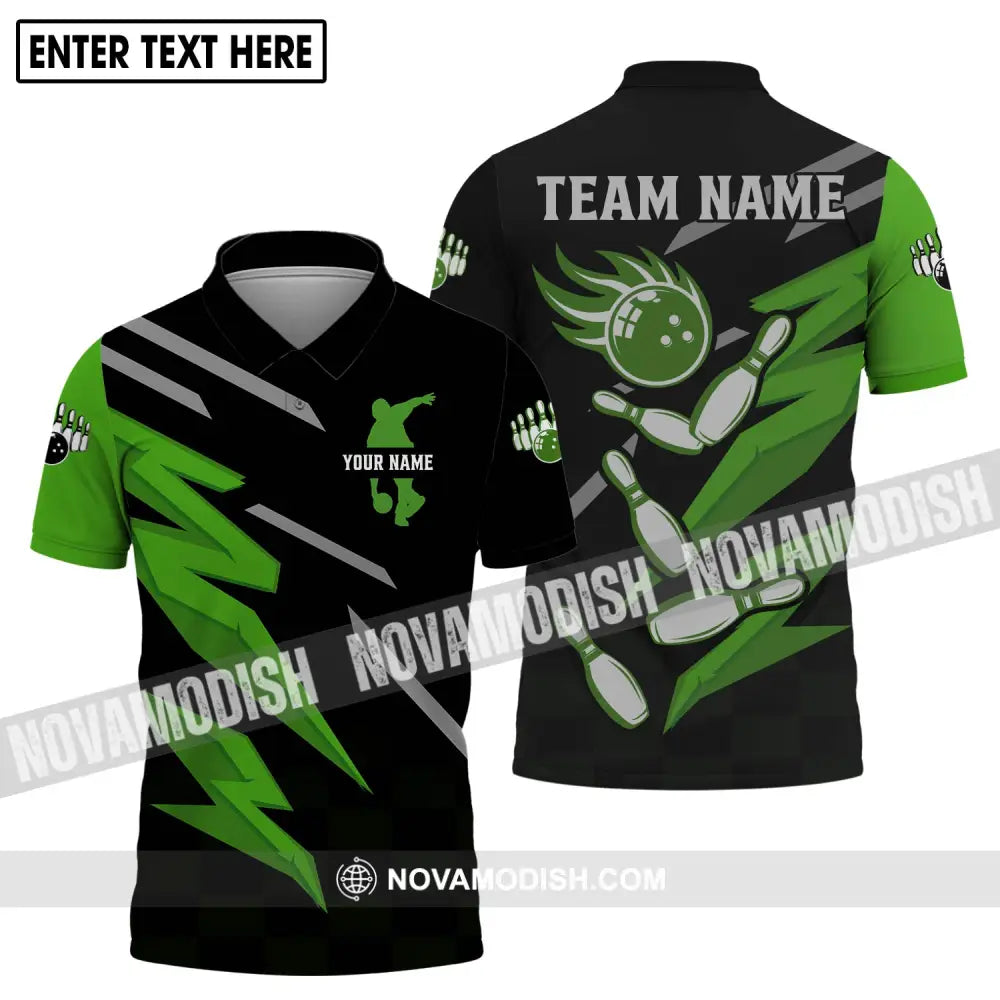Unisex Shirt - Custom Name And Team Name Shirt - Bowling Team Shirt - Bowling Lover Gift - Bowling Gift Polo Shirt / S