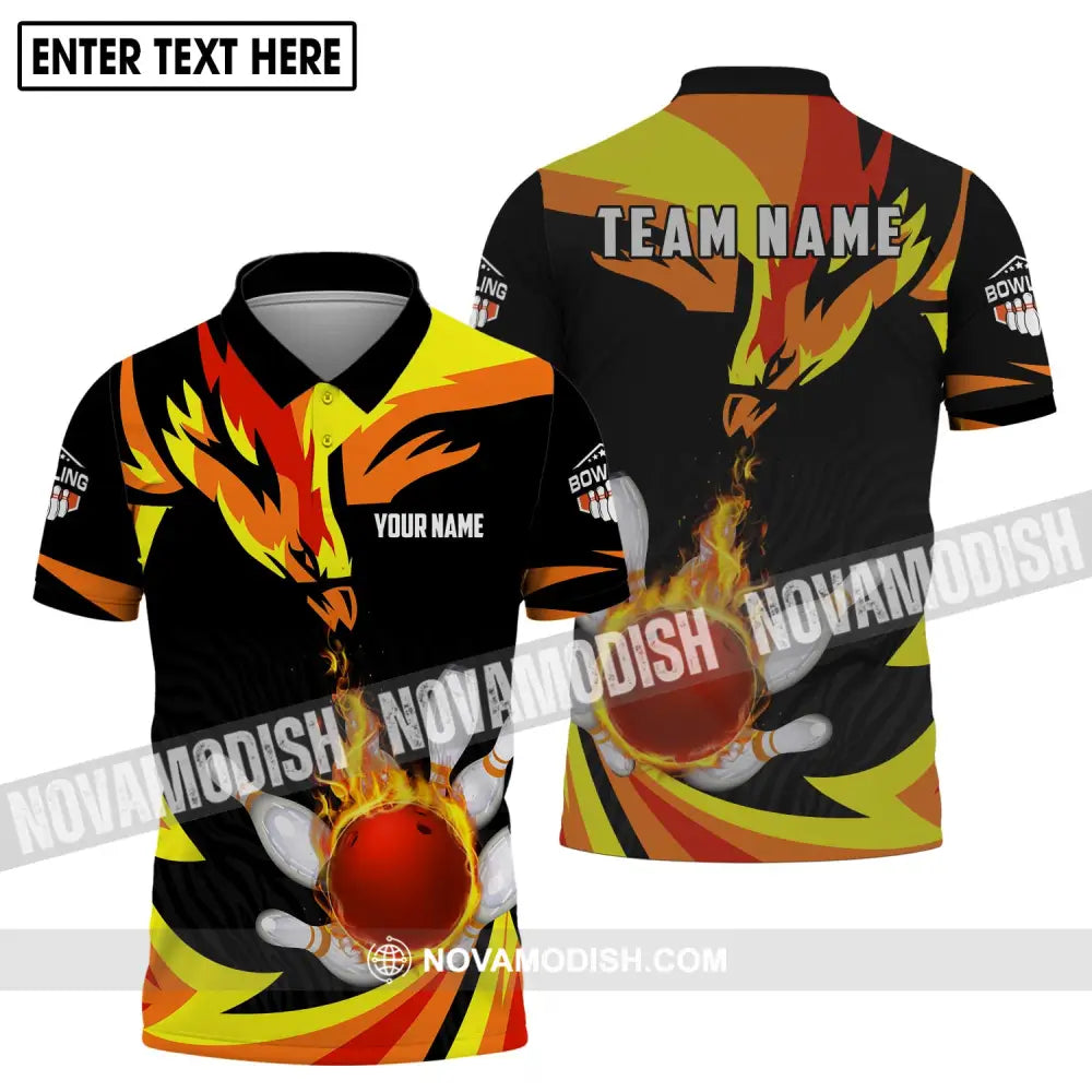 Unisex Shirt - Custom Name And Team Name Shirt - Bowling Team Shirt - Bowling Lover Gift - Bowling Gift Polo Shirt / S