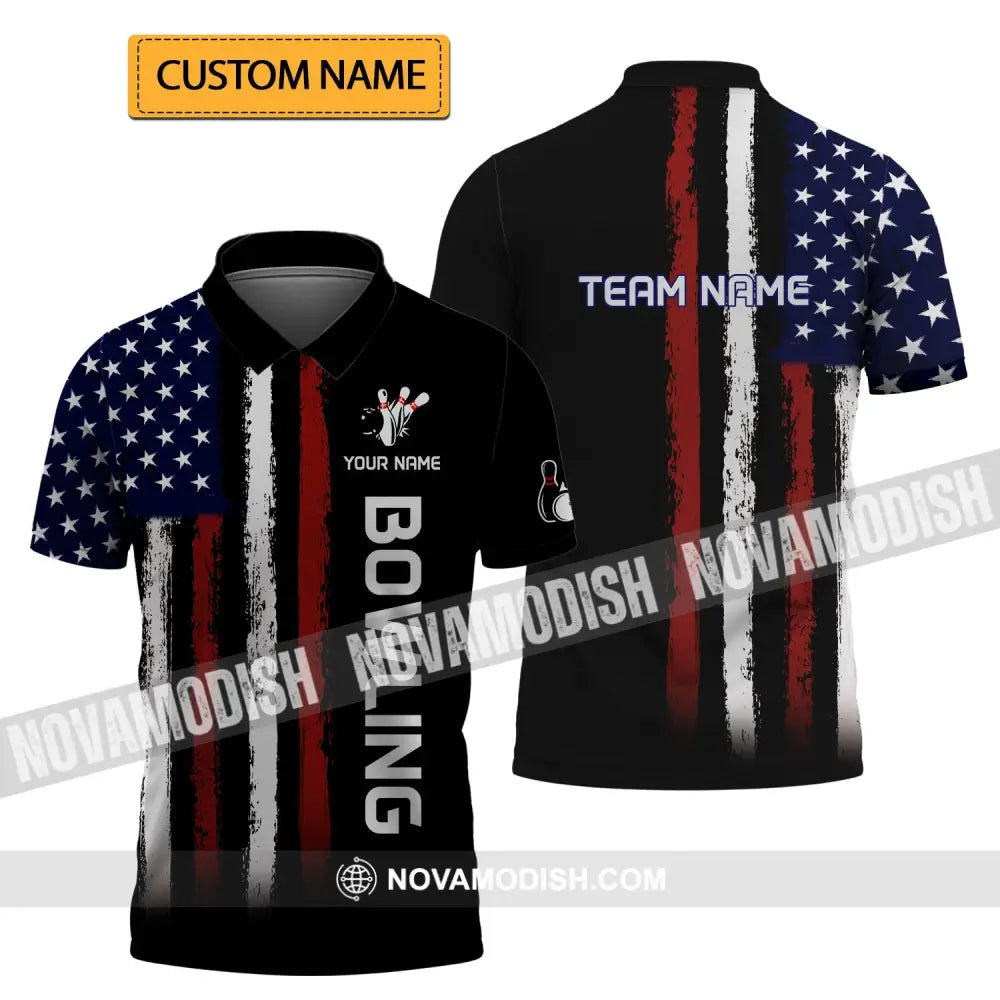 Unisex Shirt - Custom Name And Team Name Shirt - Bowling Lover Gift - Bowling Shirt T-shirt