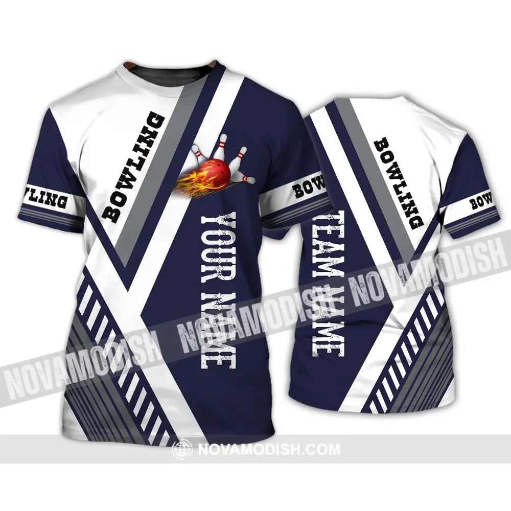 Unisex Shirt - Custom Name And Team Name Shirt - Bowling Team Shirt - Bowling Lover Gift - Bowling Gift T-Shirt / S
