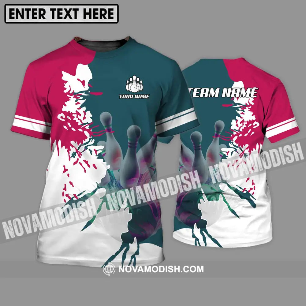 Unisex Shirt - Custom Name And Team Name Bowling Lover Shirt T-Shirt / S T-shirt