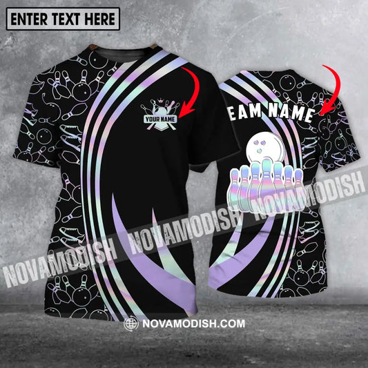 Unisex Shirt - Custom Name And Team Name Shirt - Bowling Player Gift - Bowling Shirt T-shirt