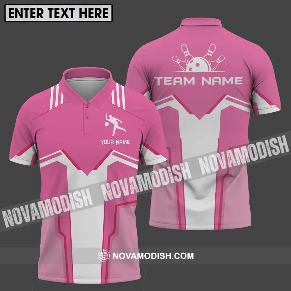 Unisex Shirt - Custom Name And Team Name Shirt Bowling Player Shirt Polo Shirt / S T-shirt