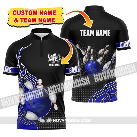 Unisex Shirt Custom Name And Team Bowling Polo Club Uniform T-Shirt