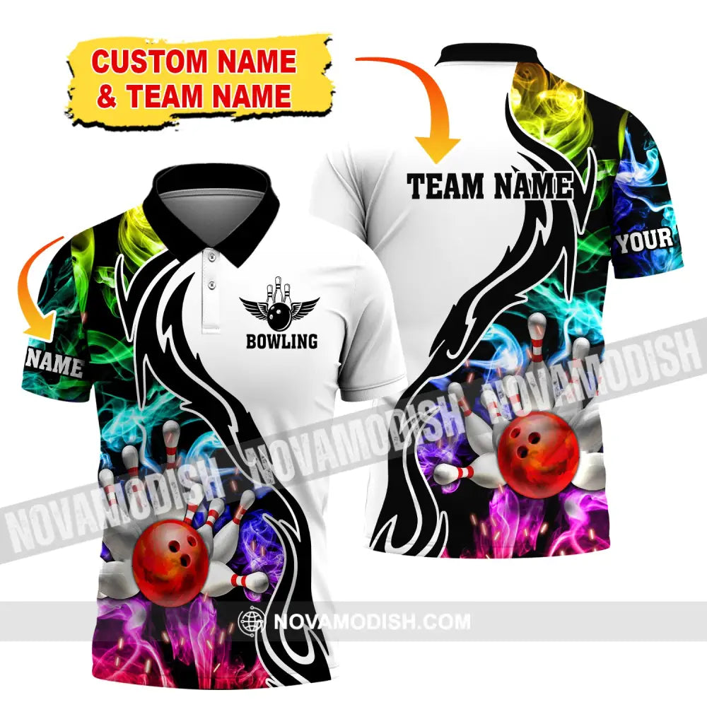 Unisex Shirt Custom Name And Team Bowling Polo Club Uniform T-Shirt