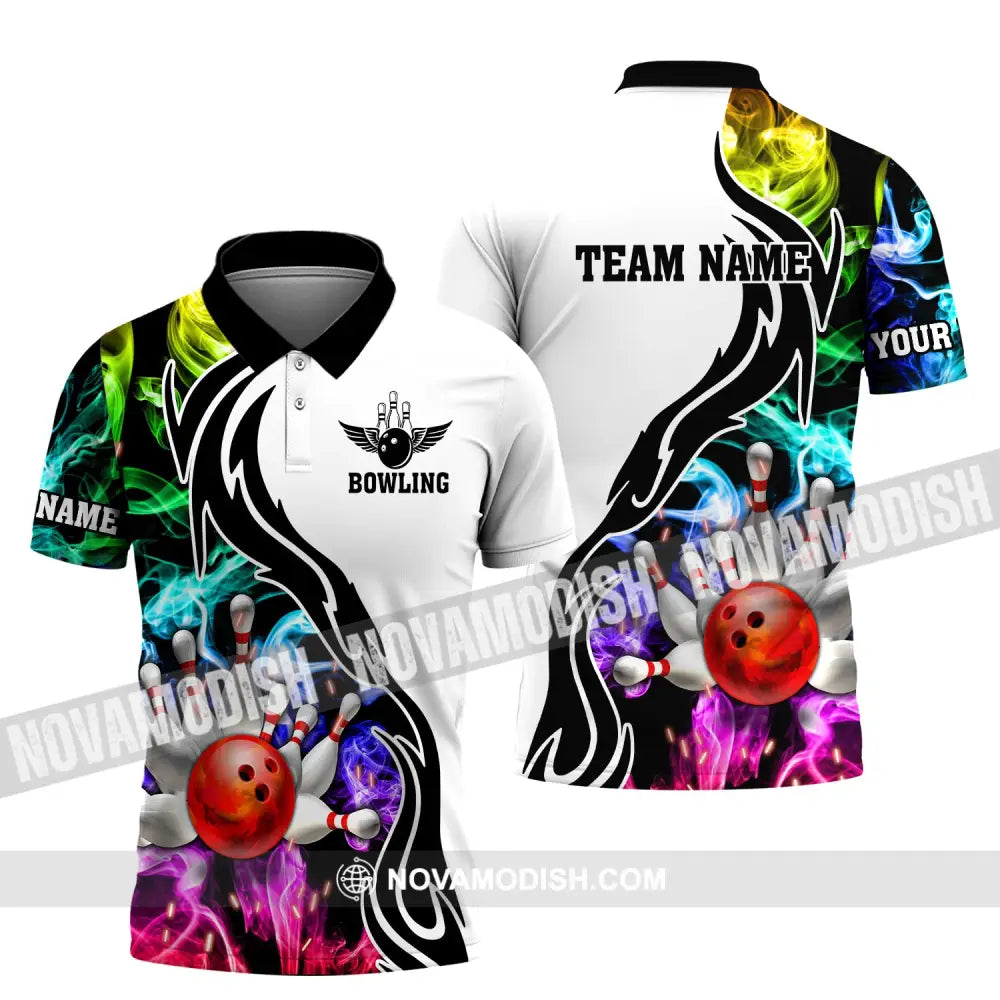 Unisex Shirt Custom Name And Team Bowling Polo Club Uniform T-Shirt / S