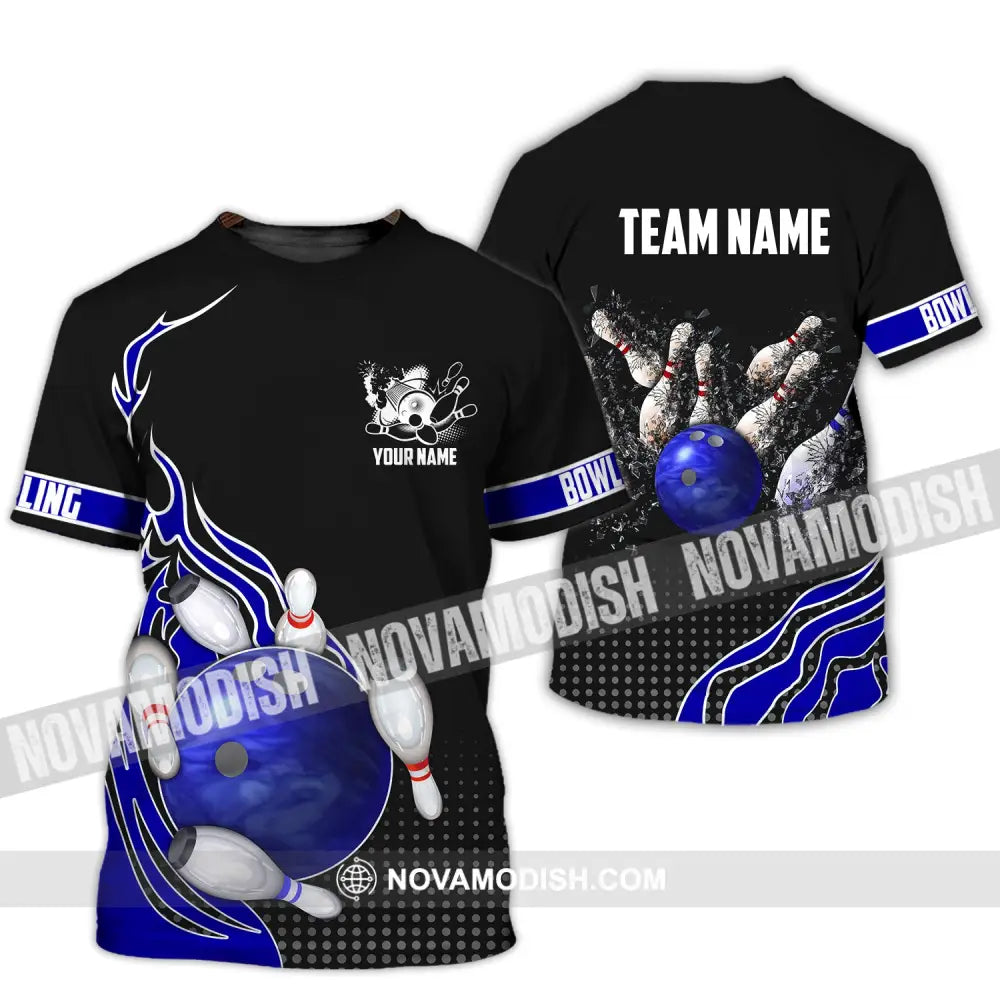 Unisex Shirt Custom Name And Team Bowling Polo Club Uniform T-Shirt / S