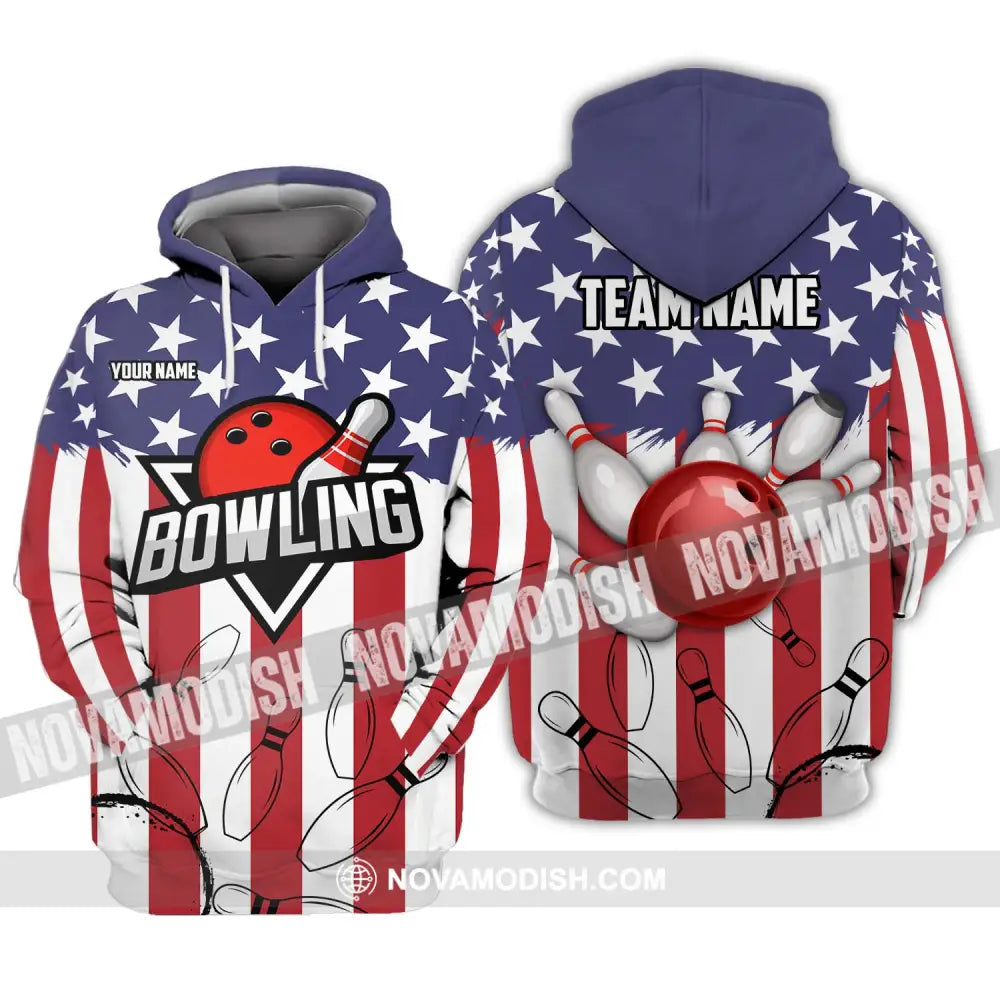 Unisex Shirt - Custom Name And Team Name Shirt - Bowling Polo Shirt - Bowling Lover Gift - Bowling Player Shirt Hoodie