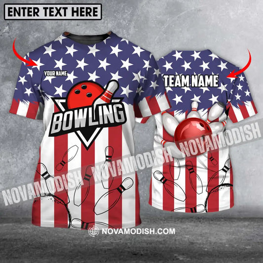 Unisex Shirt - Custom Name And Team Name Shirt - Bowling Polo Shirt - Bowling Lover Gift - Bowling Player Shirt T-shirt