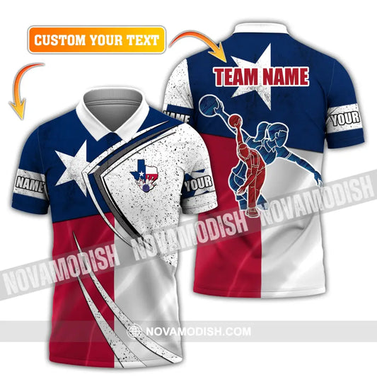 Unisex Shirt Custom Name And Team Bowling Polo T-Shirt Club Uniform