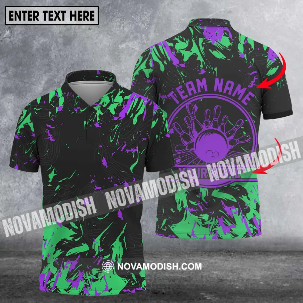 Unisex Shirt - Custom Name And Team Name Shirt Color Arrays Bowling Shirt T-shirt
