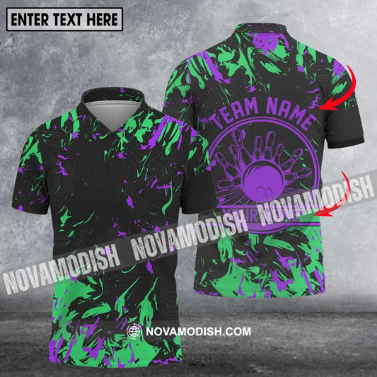 Unisex Shirt - Custom Name And Team Name Shirt Color Arrays Bowling Shirt T-shirt